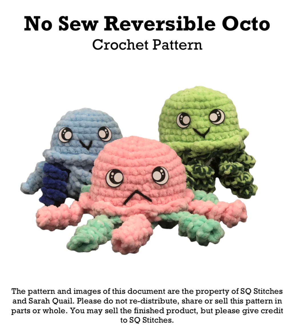 Reversible Mood Octo/Jellyfish Crochet Pattern